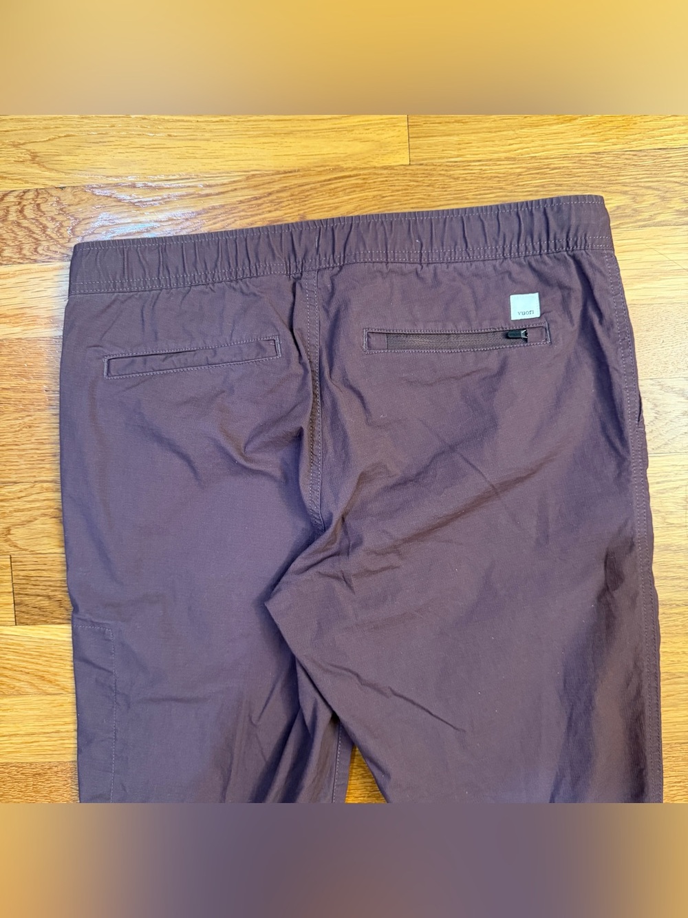 Vuori Women's Ripstop Pant in Chestnut (Purple Brown) - Size Medium - Picture 6 of 7